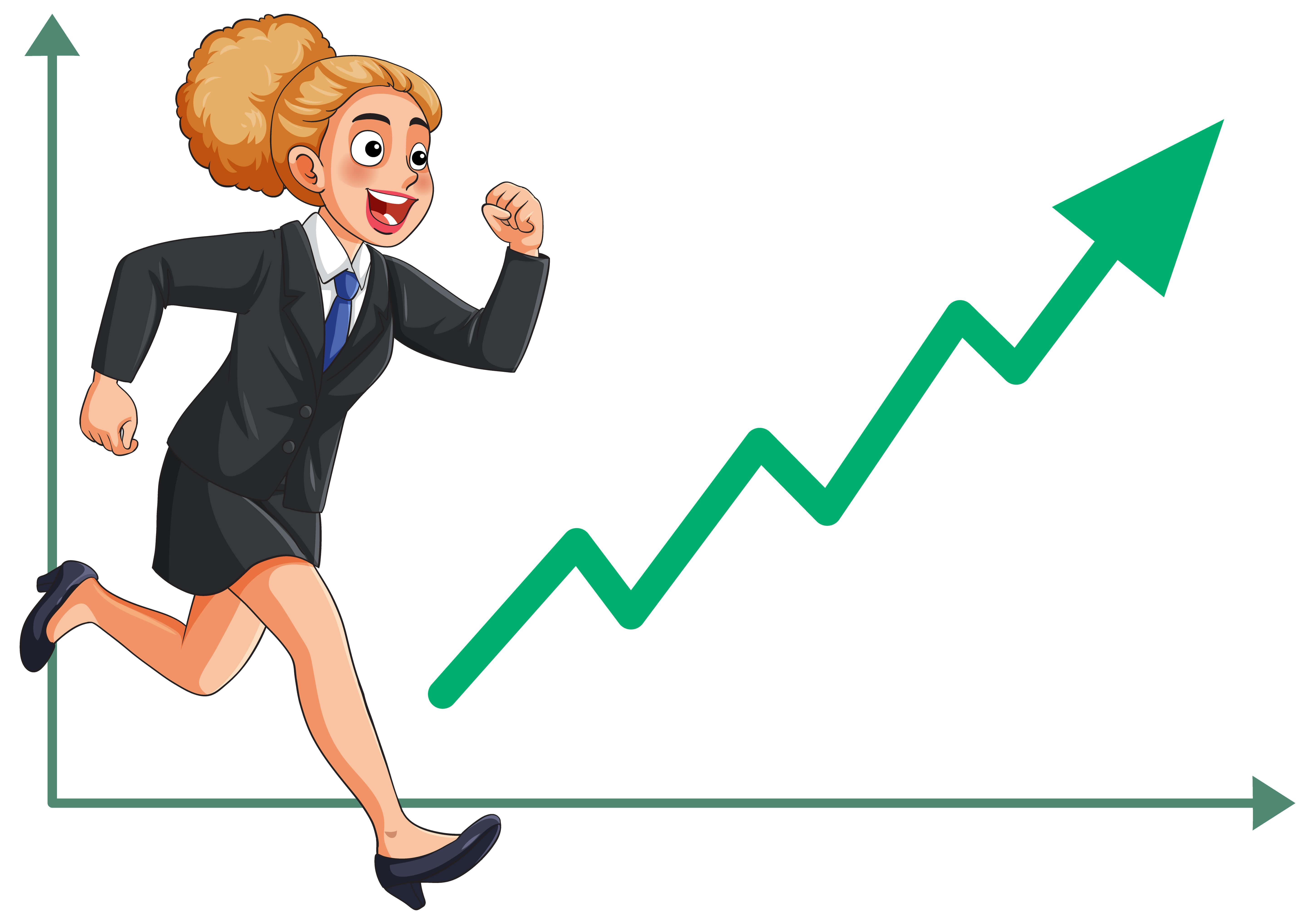 Graph showing exponential website traffic growth with a rocket icon