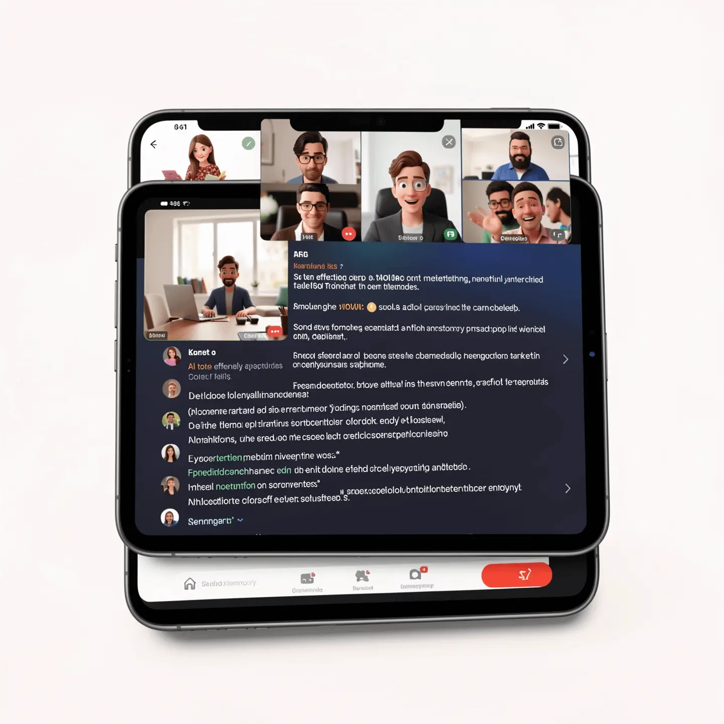 AI tool taking real-time meeting notes and generating summaries